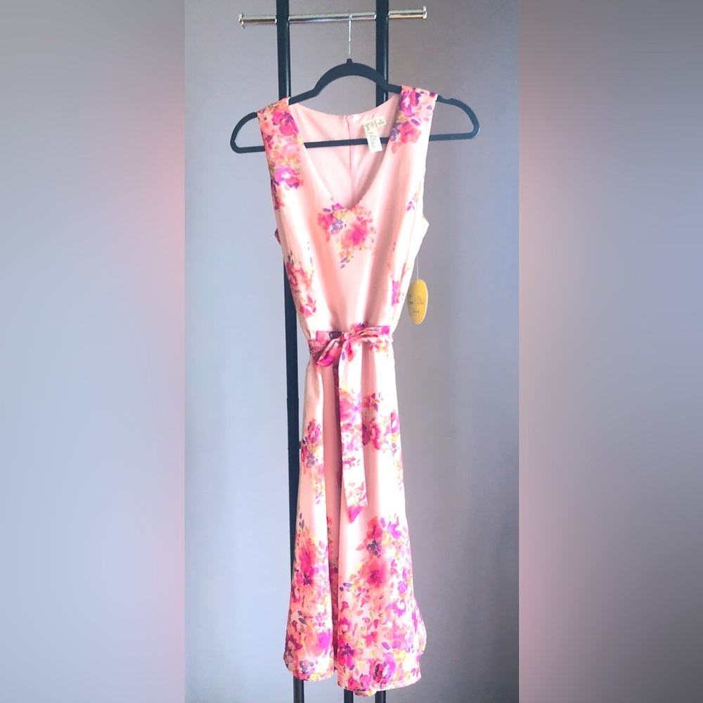 Emma Michelle Pink Floral Dress
